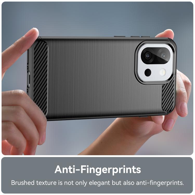 For OnePlus 13T Carbon Fiber Brushed Texture TPU Phone Case