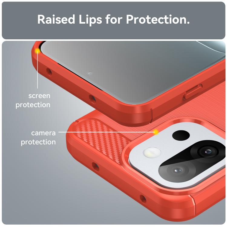 For OnePlus 13T Carbon Fiber Brushed Texture TPU Phone Case