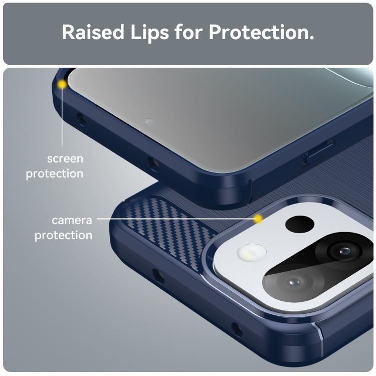 For OnePlus 13T Carbon Fiber Brushed Texture TPU Phone Case