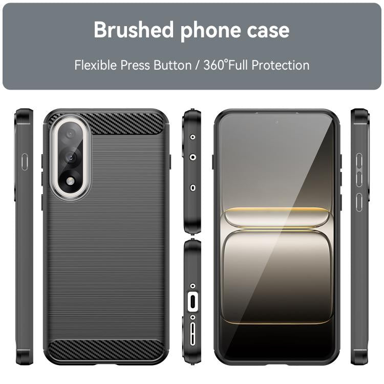 For OnePlus Ace 5 Ultra Carbon Fiber Brushed Texture TPU Phone Case