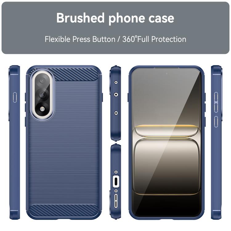 For OnePlus Ace 5 Ultra Carbon Fiber Brushed Texture TPU Phone Case