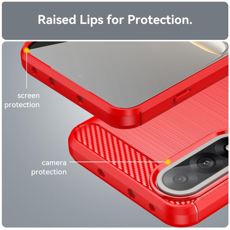For OnePlus Nord 5 5G Carbon Fiber Brushed Texture TPU Phone Case