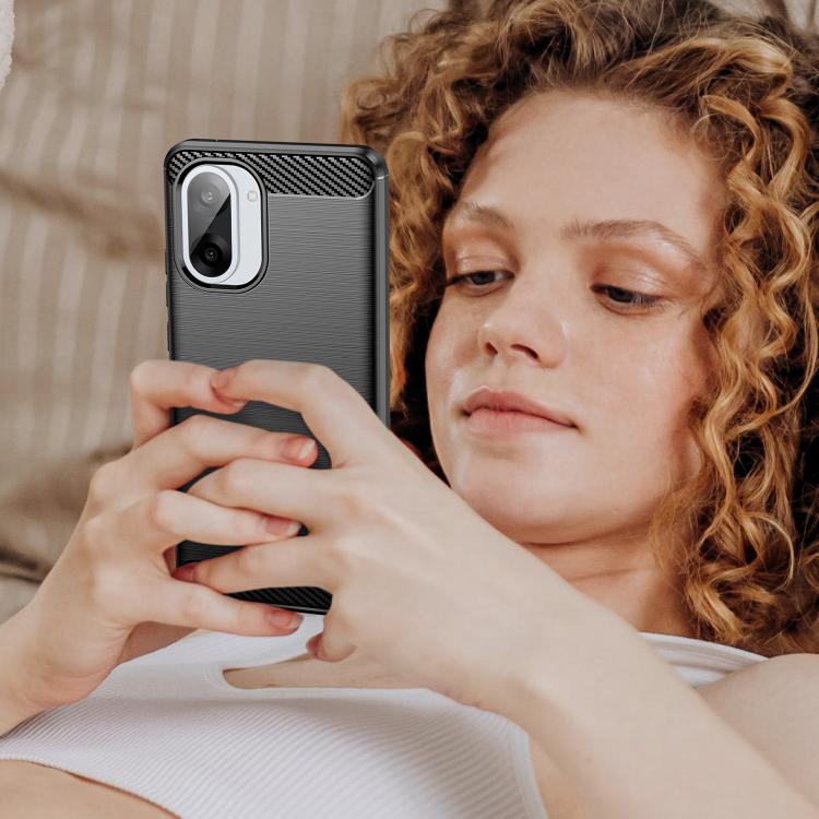 For OnePlus Nord CE5 5G Carbon Fiber Brushed Texture TPU Phone Case