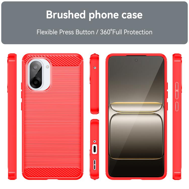 For OnePlus Nord CE5 5G Carbon Fiber Brushed Texture TPU Phone Case