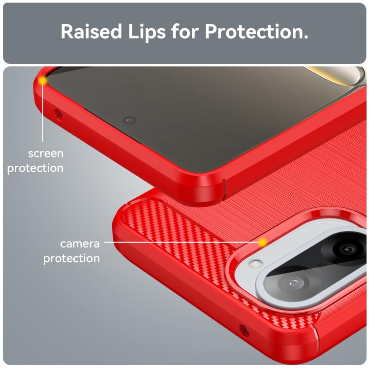 For OnePlus Nord CE5 5G Carbon Fiber Brushed Texture TPU Phone Case
