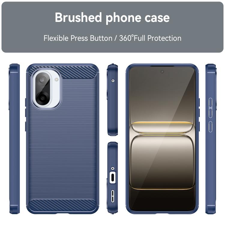 For OnePlus Nord CE5 5G Carbon Fiber Brushed Texture TPU Phone Case