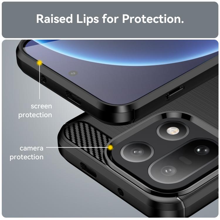 For OnePlus 15 Carbon Fiber Brushed Texture TPU Phone Case