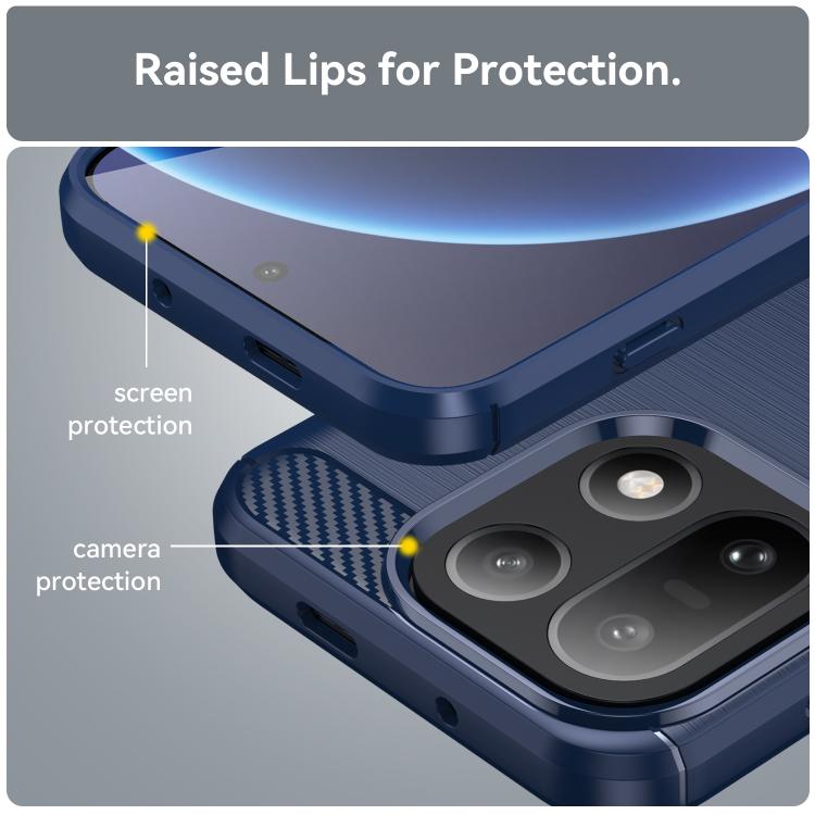 For OnePlus 15 Carbon Fiber Brushed Texture TPU Phone Case