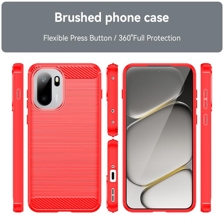 For OnePlus Ace 6 5G Carbon Fiber Brushed Texture TPU Phone Case