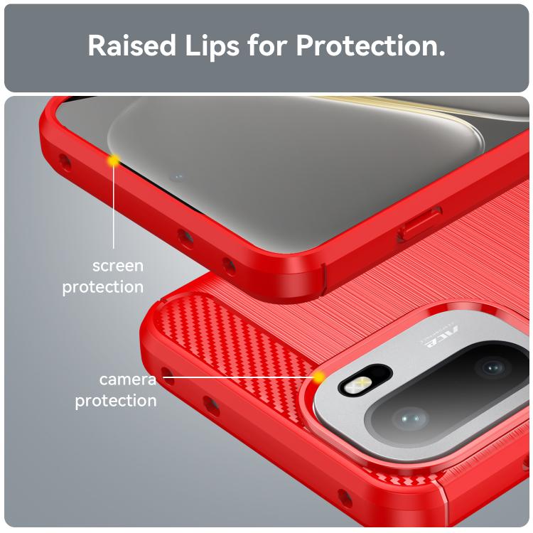 For OnePlus Ace 6 5G Carbon Fiber Brushed Texture TPU Phone Case