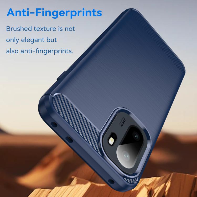 For OnePlus Ace 6 5G Carbon Fiber Brushed Texture TPU Phone Case