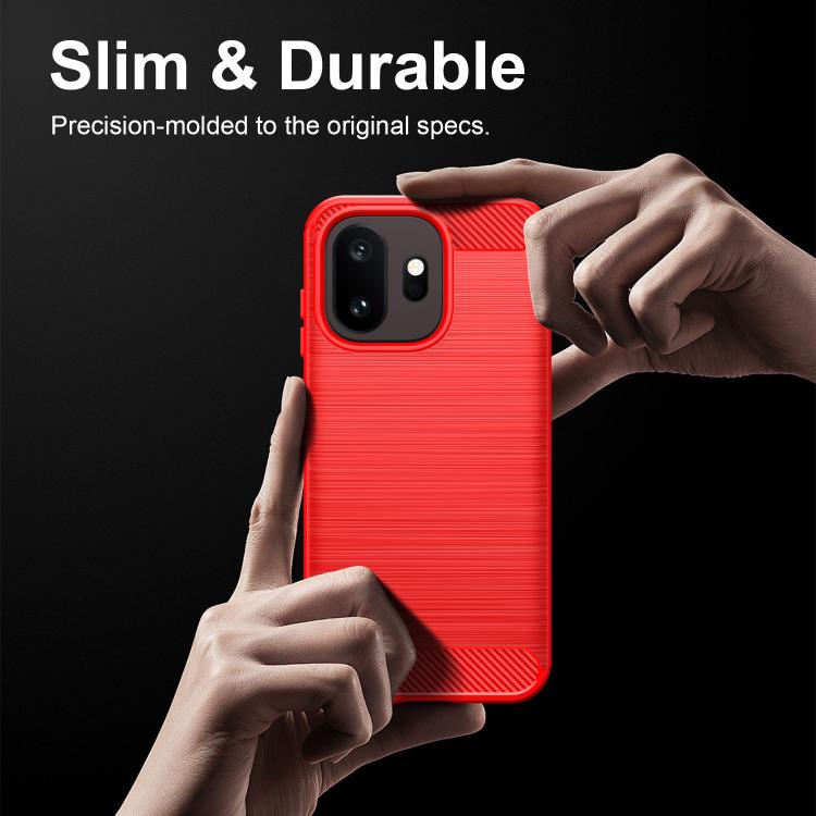 For OnePlus 15T Carbon Fiber Brushed Texture TPU Phone Case