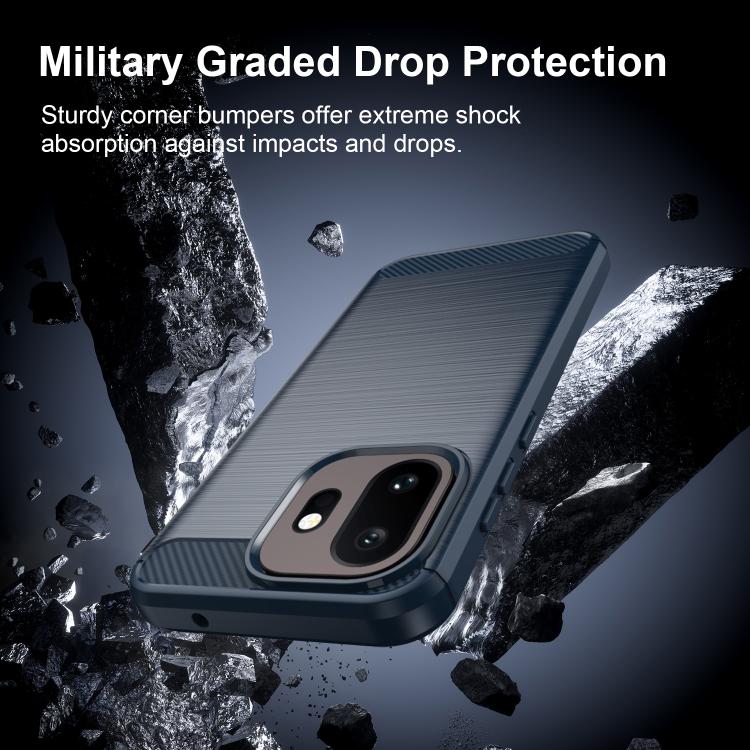 For OnePlus 15T Carbon Fiber Brushed Texture TPU Phone Case