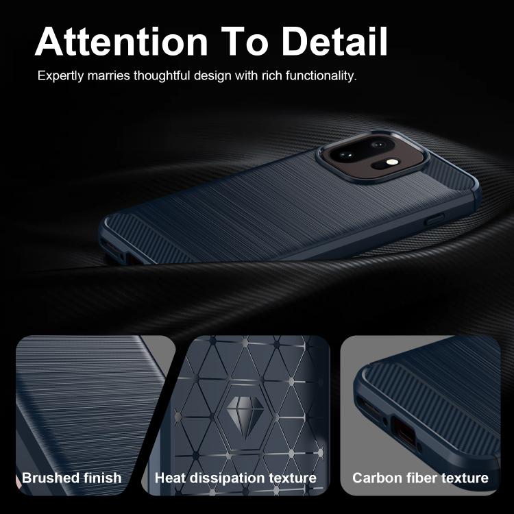 For OnePlus 15T Carbon Fiber Brushed Texture TPU Phone Case