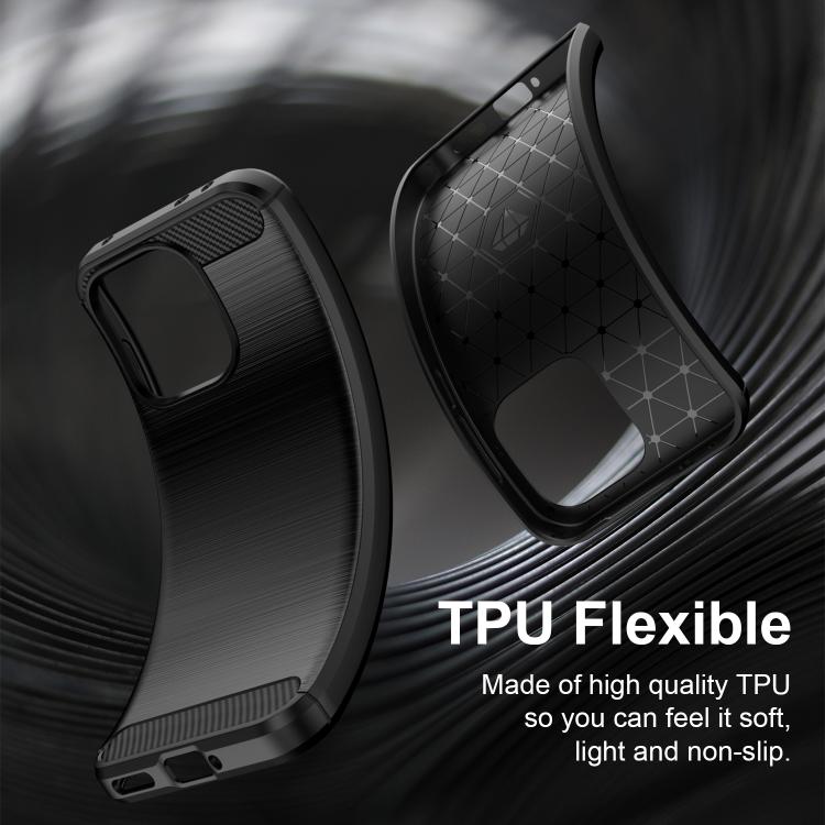 For OnePlus Turbo 6 Carbon Fiber Brushed Texture TPU Phone Case