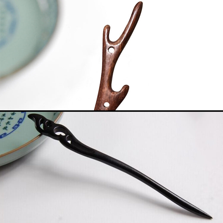 Classical Sandalwood Hairpin Hair Ornaments with Gift Box, Gift Box Random Color Delivery