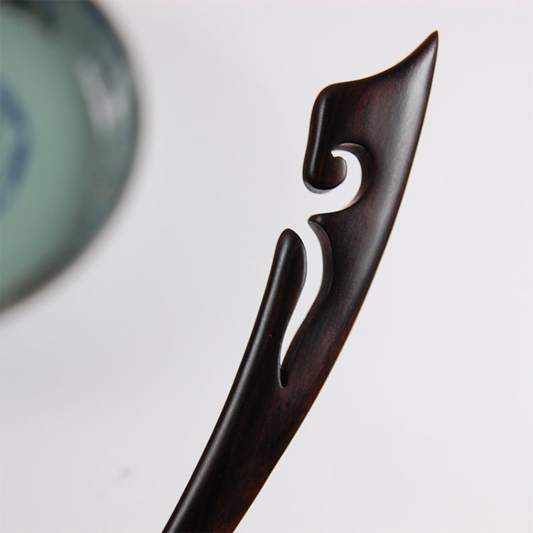 Classical Sandalwood Hairpin Hair Ornaments with Gift Box, Gift Box Random Color Delivery(Wind Ebony)
