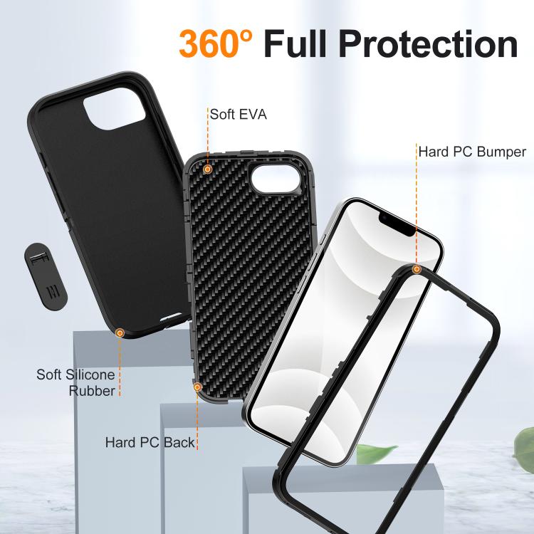For iPhone 17e / 16e Life Waterproof Rugged Phone Case