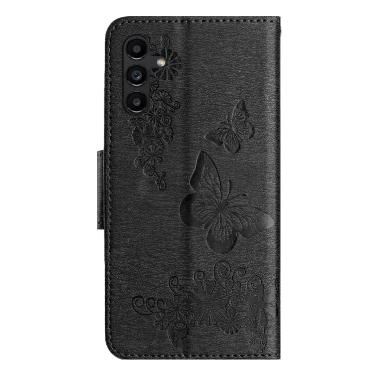 For Samsung Galaxy A24 / A25 5G Butterfly Embossed Flip Leather Phone Case