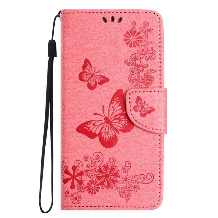 For Samsung Galaxy A24 / A25 5G Butterfly Embossed Flip Leather Phone Case