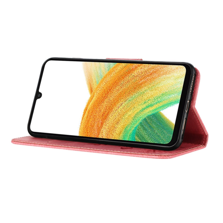For Samsung Galaxy A24 / A25 5G Butterfly Embossed Flip Leather Phone Case