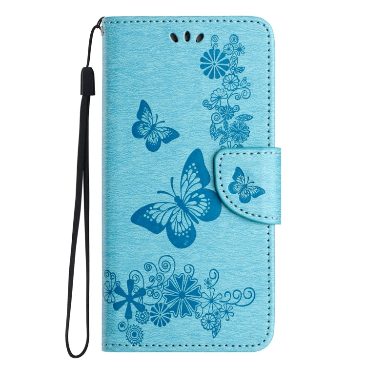For Samsung Galaxy A24 / A25 5G Butterfly Embossed Flip Leather Phone Case