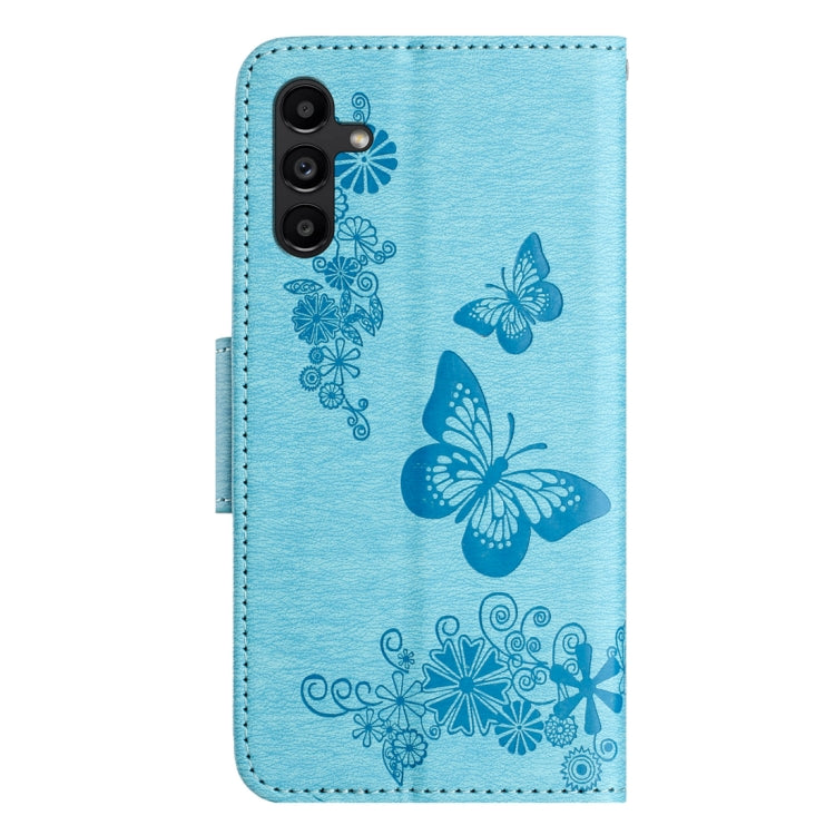For Samsung Galaxy A24 / A25 5G Butterfly Embossed Flip Leather Phone Case