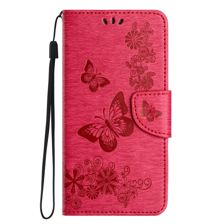 For Samsung Galaxy A24 / A25 5G Butterfly Embossed Flip Leather Phone Case