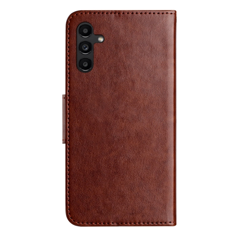 For Samsung Galaxy A24 / A25 5G Butterfly Flower Pattern Flip Leather Phone Case