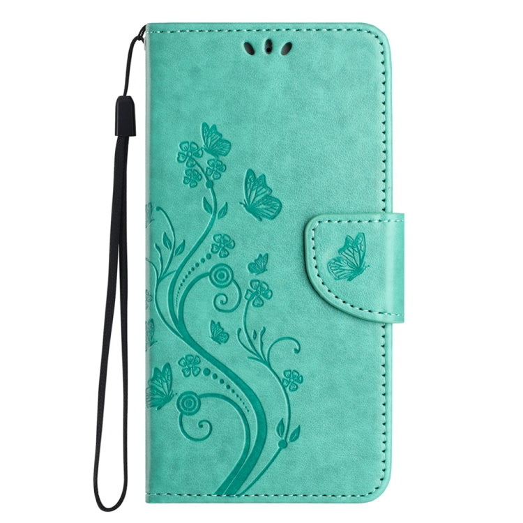 For Samsung Galaxy A24 / A25 5G Butterfly Flower Pattern Flip Leather Phone Case