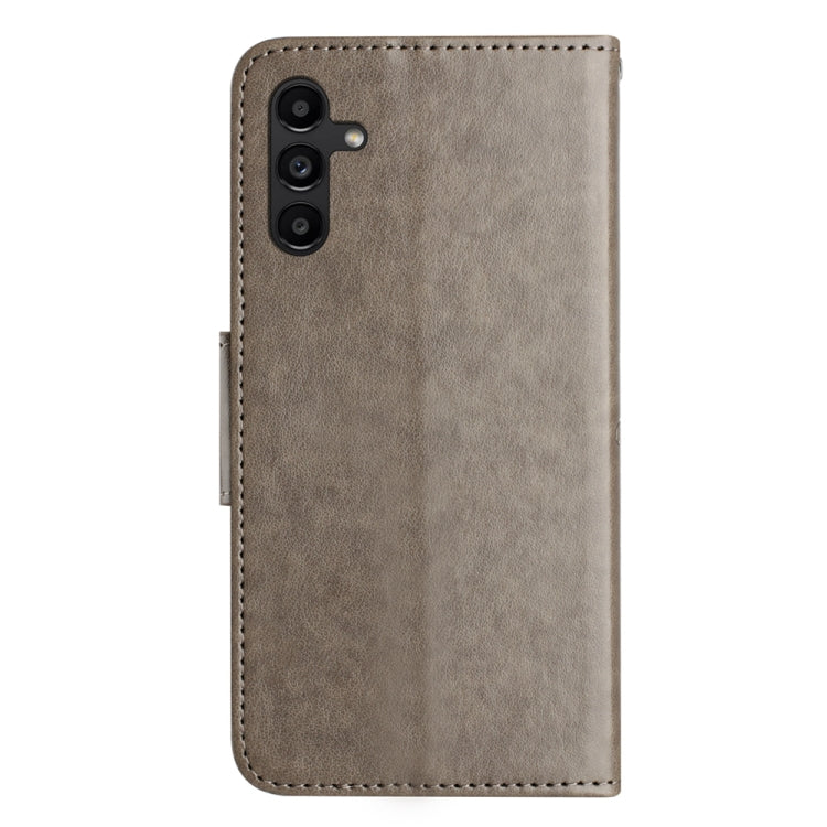 For Samsung Galaxy A24 / A25 5G Butterfly Flower Pattern Flip Leather Phone Case