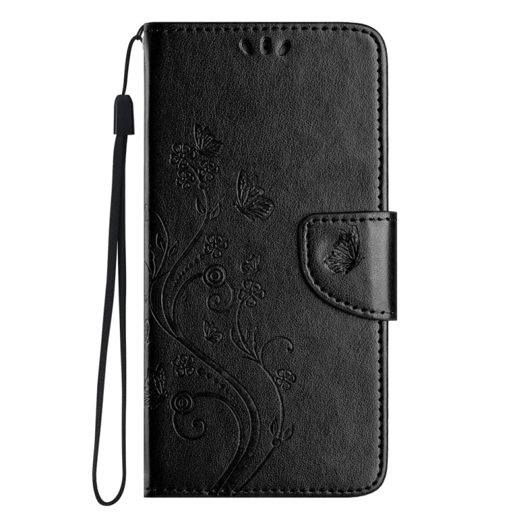 For Samsung Galaxy A24 / A25 5G Butterfly Flower Pattern Flip Leather Phone Case