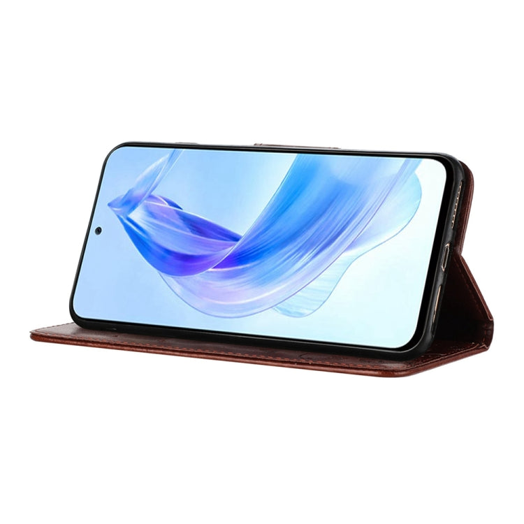 For Honor 90 Lite Butterfly Flower Pattern Flip Leather Phone Case