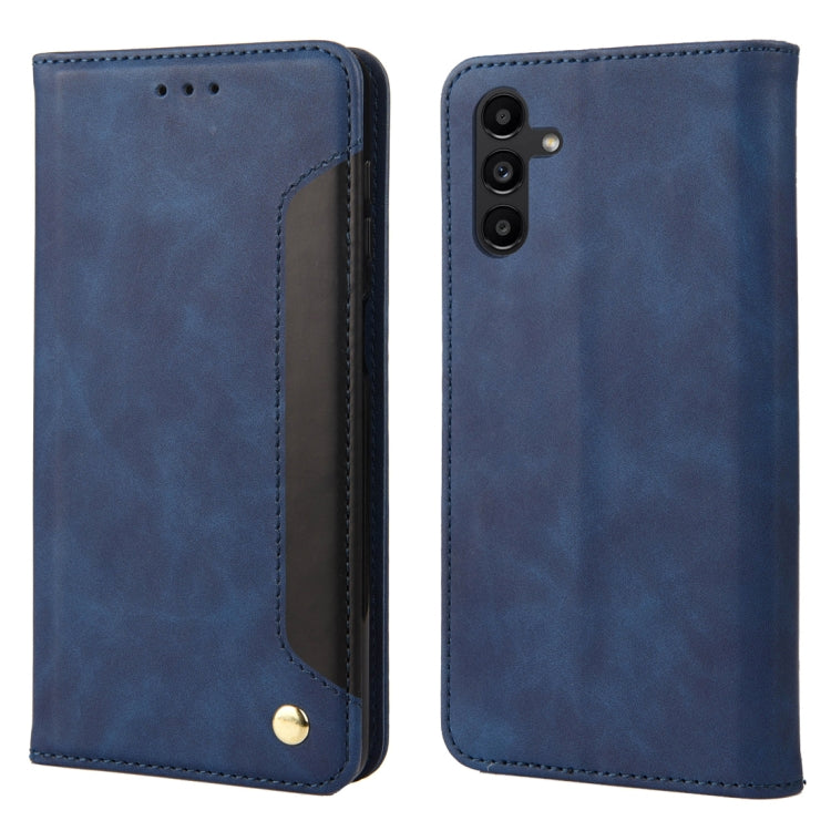For Samsung Galaxy A24 / A25 5G Skin Feel Splicing Leather Phone Case