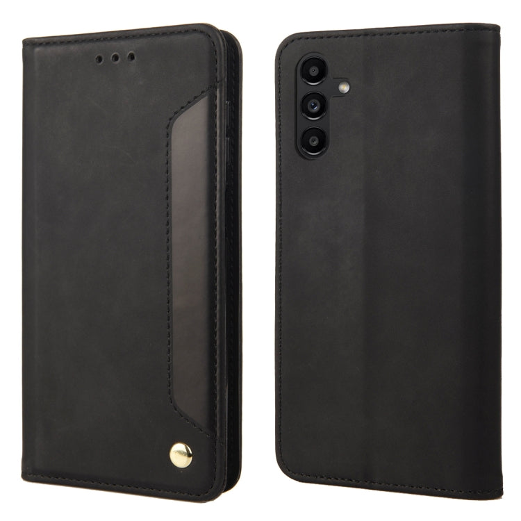 For Samsung Galaxy A24 / A25 5G Skin Feel Splicing Leather Phone Case