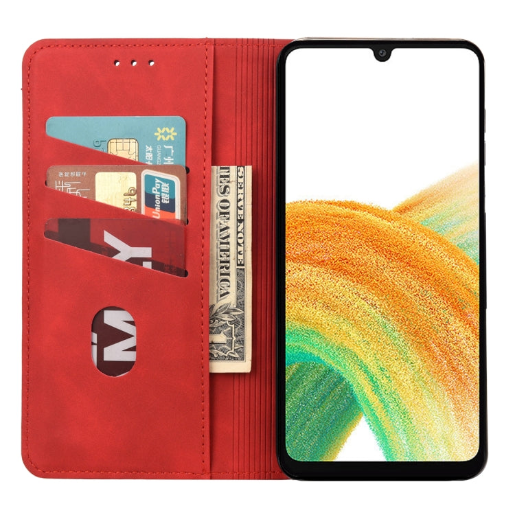 For Samsung Galaxy A24 / A25 5G Skin Feel Splicing Leather Phone Case