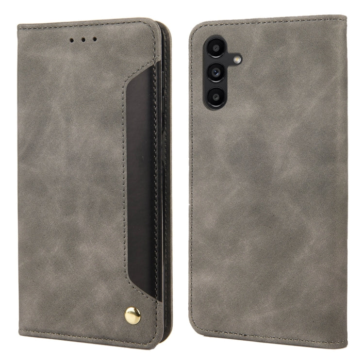 For Samsung Galaxy A24 / A25 5G Skin Feel Splicing Leather Phone Case