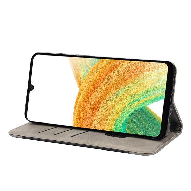 For Samsung Galaxy A24 / A25 5G Skin Feel Splicing Leather Phone Case
