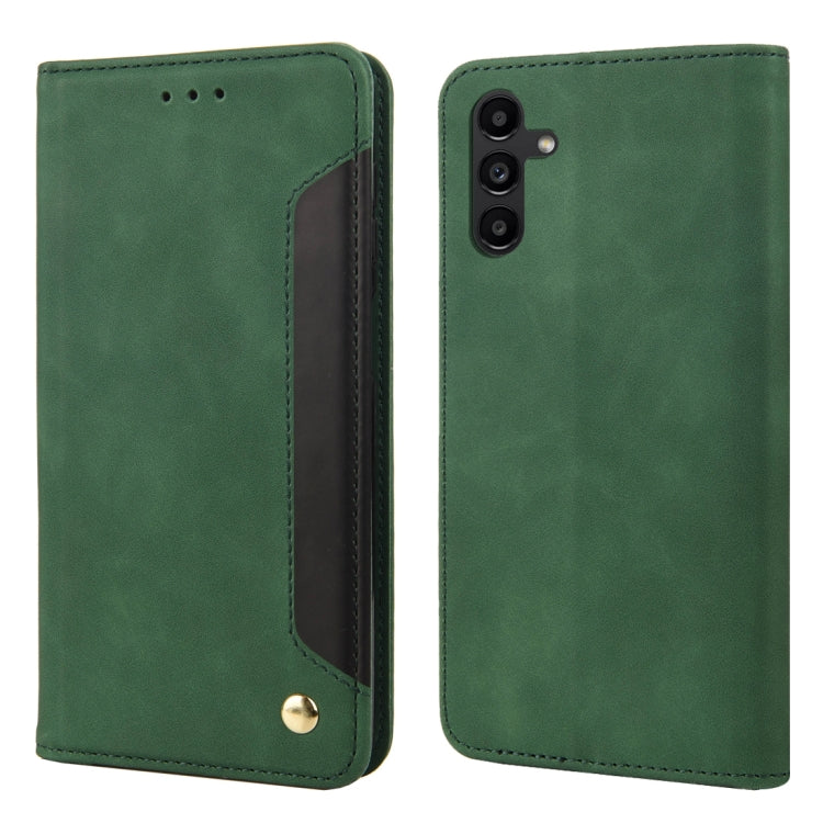 For Samsung Galaxy A24 / A25 5G Skin Feel Splicing Leather Phone Case