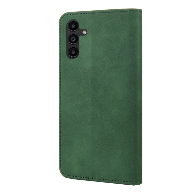 For Samsung Galaxy A24 / A25 5G Skin Feel Splicing Leather Phone Case