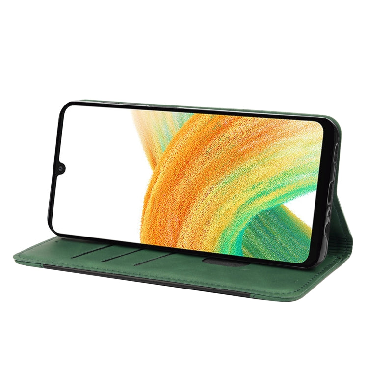 For Samsung Galaxy A24 / A25 5G Skin Feel Splicing Leather Phone Case