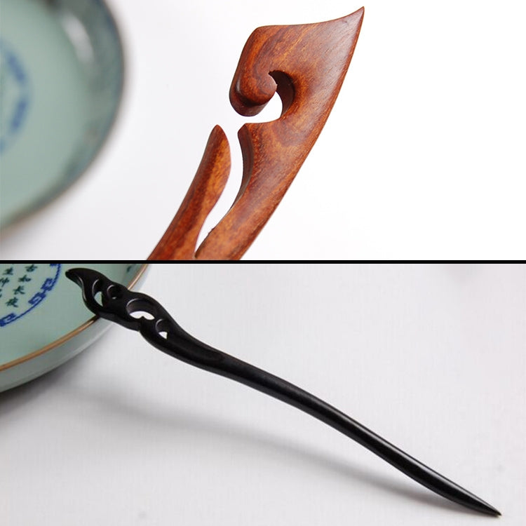 Classical Sandalwood Hairpin Hair Ornaments with Gift Box, Gift Box Random Color Delivery
