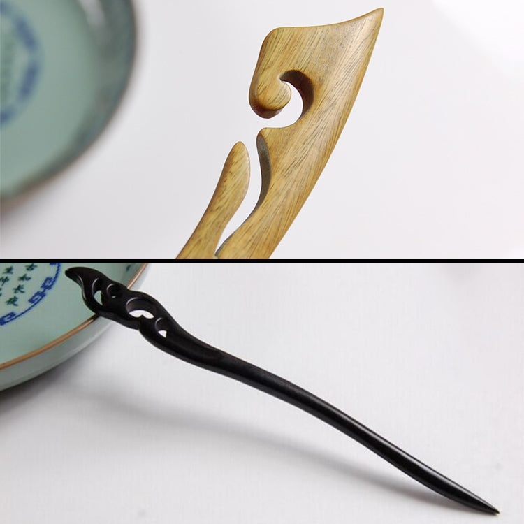 Classical Sandalwood Hairpin Hair Ornaments with Gift Box, Gift Box Random Color Delivery