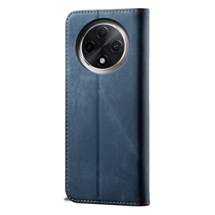 For OPPO A3 Pro 5G Denim Texture Casual Style Horizontal Flip Leather Case