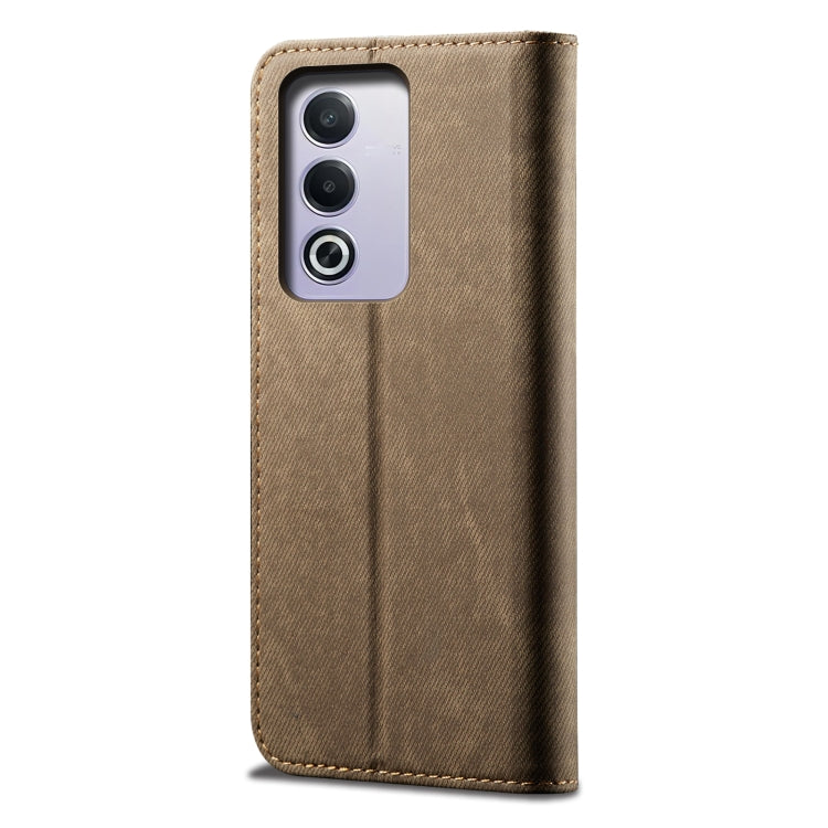 For OPPO A3 Pro 5G Global Denim Texture Casual Style Horizontal Flip Leather Case
