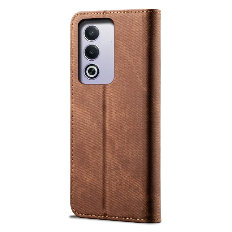 For OPPO A3 Pro 5G Global Denim Texture Casual Style Horizontal Flip Leather Case