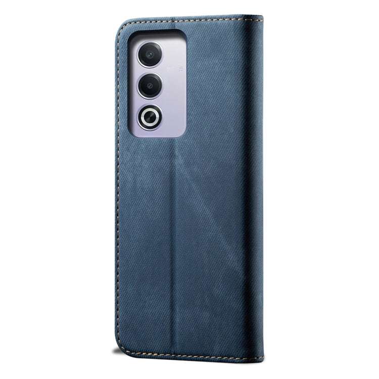For OPPO A3 Pro 5G Global Denim Texture Casual Style Horizontal Flip Leather Case