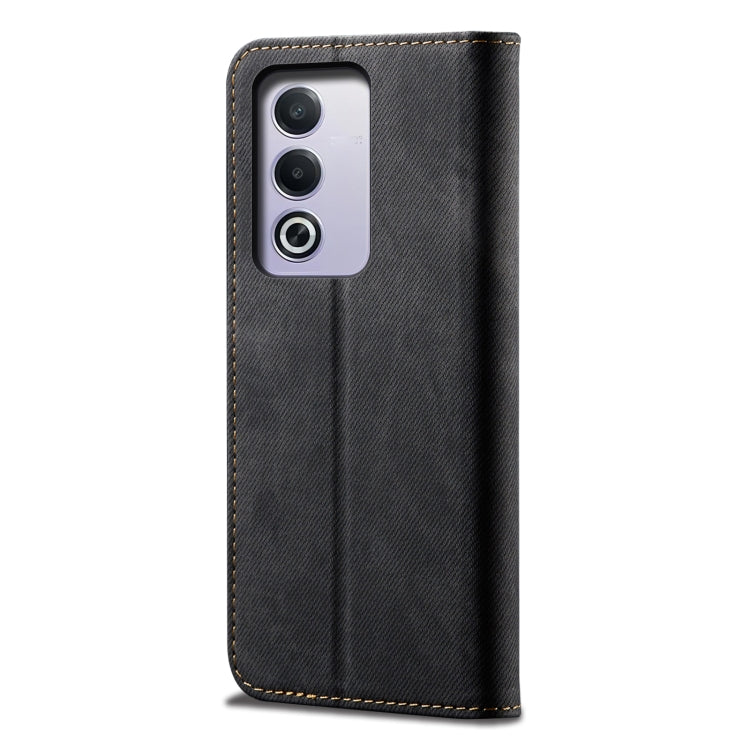For OPPO A3 Pro 5G Global Denim Texture Casual Style Horizontal Flip Leather Case