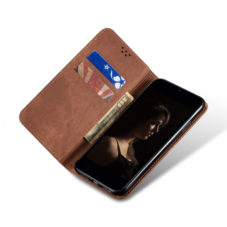For OPPO Reno12 Pro 5G Global Denim Texture Casual Style Horizontal Flip Leather Case