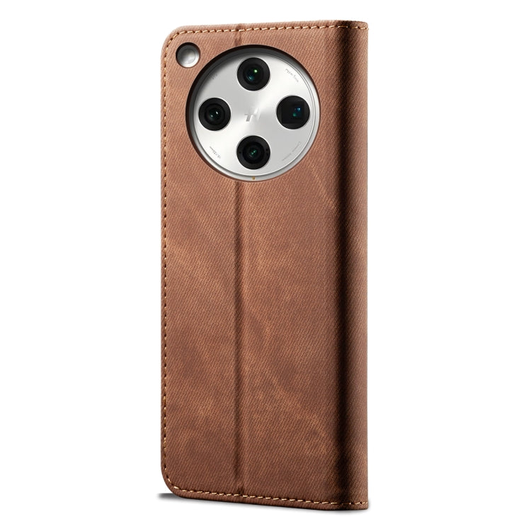 For OPPO Find X8 Pro Denim Texture Casual Style Horizontal Flip Leather Case